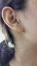 周六福足金999四葉草黃金耳釘女生日禮物AA096009 一對 約0.76g 曬單實拍圖