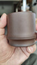 百年利永 宜興純全手工紫砂杯原礦紫泥竹段主人杯功夫茶具泡茶杯子品茗杯 曬單實(shí)拍圖
