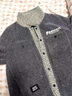 啄木鳥(niǎo)夾克外套男士2025秋冬季青少年寬松上衣潮流帥氣大碼男裝上衣服 灰色 XL （120-140斤） 曬單實(shí)拍圖