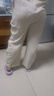 蘑菇同學大碼棉麻燈籠褲女夏季新款亞麻休閑褲高腰垂感寬松薄款闊腿太極褲 原麻色 XL 【建議115-130斤】 曬單實拍圖