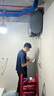 海爾（Haier）【小藍瓶凈膚洗BK5】麥浪系列富鍶礦泉浴超薄雙膽電熱水器扁桶變頻速熱12倍增容AI管家峰谷夜電APP 60L 3300W 小藍瓶凈膚洗BK5 曬單實拍圖