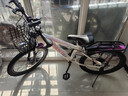 COSCO LE兒童自行車(chē)男女孩6-7-8-9-10-12-15歲中小學(xué)生變速山地輕便單車(chē) 櫻花粉【變速+減震+雙碟剎】 20寸適合身高130-150CM(8-10歲) 曬單實(shí)拍圖