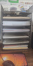 辦公桌金屬文件架3-6層文件欄文件框用品文件夾多層桌面辦公室A4 IIA4【7層】橫黑6層+頂籃II 曬單實(shí)拍圖