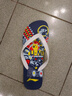 李寧（LI-NING）人字拖印花男女游泳沙灘鞋洗澡防滑耐磨沙灘鞋926-2-41深藍 曬單實(shí)拍圖