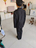 兒童褲子男童女童2025春款休閑校服直筒褲校服西褲 黑色 130 曬單實(shí)拍圖