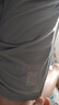 真維斯 Z速干短褲男跑步運動透氣健身褲衩網(wǎng)眼五分褲 灰（方塊云山KZ） XL 曬單實拍圖