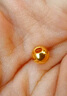 999足金小金珠光面黃金轉運珠3D硬金DIY散珠 2顆-3mm小金珠 曬單實(shí)拍圖