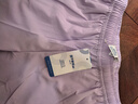 361°童鞋 兒童短褲25夏女中大童透氣運動(dòng)彈力梭織五分褲 紫140 曬單實(shí)拍圖
