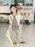 G.DUCKKIDS小黃鴨童裝男童春裝套裝兒童寶寶春秋新款男孩衣服小童毛衣三件套 米白色 100 (建議90-98cm 2-3周歲） 曬單實(shí)拍圖