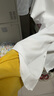 EAEOVNI短袖襯衫女職業(yè)裝夏季棉女士白色襯衣通勤面試銀行正裝氣質(zhì)工作服 純白色短袖【方.領(lǐng)】 38 【108-118斤】 曬單實(shí)拍圖