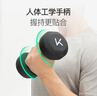 Keep彩色浸塑啞鈴男士健身家用器械肌肉塑形墨灰色 5kg*2 曬單實(shí)拍圖