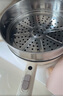 美的（Midea）電炒鍋不粘鍋一體插電多功能鐵鍋電炒鍋多功能一體2025新款炒菜鍋插電一體家用蒸煮煎炒多用途鍋 3.5L 【配蒸籠 油溫紅燈提醒】HCG2572 曬單實(shí)拍圖
