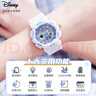 迪士尼（Disney）運動手表女學(xué)生初高中少女多功能電子表兒童潮流防水手表清新白藍 曬單實拍圖