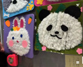 迪漫奇手工毛線畫(huà)刺繡兒童卡通動(dòng)物戳戳樂(lè)幼兒材料包制作過(guò)家家玩具 曬單實(shí)拍圖