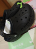 CROCS卡駱馳貝雅云彩暖棉洞洞鞋|208708 黑色-001 36/37(230mm)  曬單實拍圖