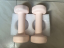 Keep 彩色浸塑啞鈴 男女家用家庭健身肌肉塑形手臂輕重量櫻粉 1kg*2 曬單實(shí)拍圖