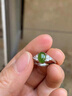 和田玉戒指女款s925純銀天然玉波菜綠碧玉綠寶石七夕禮物紀(jì)念品 和田玉碧玉戒指 寬6X長(zhǎng)8毫米玉石 曬單實(shí)拍圖