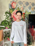 MJ STYLE純棉休閑長(zhǎng)袖t恤女2025年秋季新款潮流寬松舒適居家慵懶風(fēng)上衣 曬單實(shí)拍圖