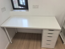 宜家（IKEA）LAGKAPTEN拉格開(kāi)普書(shū)桌辦公桌帶抽屜家用學(xué)生臥室小書(shū)桌 1抽屜柜 白140x60x73cm 曬單實(shí)拍圖