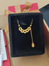 黃金爆閃碎冰冰五帝錢(qián)幣項鏈女金包銀999吊墜招財流蘇吊墜送老婆 碎冰冰五帝錢(qián)吊墜金包銀丨贈項鏈 贈送（證書(shū)+精美包裝） 曬單實(shí)拍圖