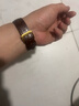 寶燦 真皮手表帶適用于天梭1853浪琴表帶男女表鏈針扣配件通用于dw美度歐米茄阿瑪尼CK羅西尼卡西歐 金色針扣-棕色棕線(xiàn) 20mm 曬單實(shí)拍圖