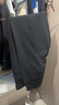 羅蒙（ROMON）輕商務(wù)褲子男秋冬季保暖加厚升級(jí)高品質(zhì)彈力抗皺西裝休閑褲 黑 34 曬單實(shí)拍圖