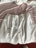 皮爾卡丹（pierre cardin）撿漏襯衫高端亞麻套裝女氣質簡約休閑防曬襯衣短褲兩件套 白色套裝 2XL 【建議140-155斤】 曬單實拍圖