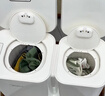 美的（Midea）雙子座分區洗波輪迷你洗衣機 MNB7VA0E 內衣洗衣機小型嬰兒懶人洗衣機 少纏繞同洗同脫 以舊換新 曬單實(shí)拍圖