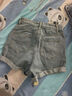 延芮2025年夏季新款牛仔短褲女高腰闊腿顯瘦卷邊a字闊腿寬松熱褲 淺藍色 CS333 XS 【72-85斤】 曬單實(shí)拍圖