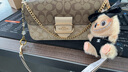 蔻馳（COACH）【品牌直供】coach女包MORGAN系列腋下酒神包生日禮物送女友 CH506IMOT4卡其老花 曬單實(shí)拍圖