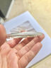 中國黃金銀手鐲女足銀鐲子滿天星開口銀飾情人節(jié)生日禮物送女友老婆媽媽 滿天星手鐲 約15g+玫瑰禮盒 曬單實拍圖