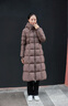 高梵黑金鵝絨服女王5.0長款收腰羽絨服25新款氣質(zhì)顯瘦時(shí)尚冬季女外套 鎏金8號 S 曬單實(shí)拍圖