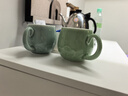 龍泉青瓷茶杯陶瓷馬克杯家用中式辦公室大容量帶蓋泡茶杯個(gè)人喝水杯子送禮 梅子青-禮盒裝 曬單實(shí)拍圖