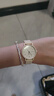 路星瑤手表女學(xué)生高中女生防水高顏值山茶花考試韓版初中簡(jiǎn)約電子手表 卡其 曬單實(shí)拍圖