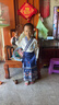 小淘孩兒童古裝漢服男女童春秋國學(xué)服國風(fēng)馬面裙三字經(jīng)中秋演出服 藍(lán)110 曬單實(shí)拍圖