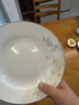 以辰景德鎮(zhèn)陶瓷家用飯盤湯盤菜盤子微波爐適用8英寸深盤金枝玉葉 曬單實(shí)拍圖