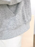 名創(chuàng)優(yōu)品（MINISO）美式休閑外套男重磅淺灰色連帽開衫衛(wèi)衣大碼嘻哈風(fēng)炸街男款夾克衫 麻灰(mt紅顏英文胸標(biāo)) L /175(30天質(zhì)量問題全額退) 曬單實拍圖