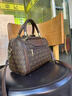 袋鼠中年女士手提包2024七夕歐美情人節枕頭包復古波士頓單肩斜挎包 R紋咖啡色 曬單實(shí)拍圖