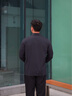 迪桑特DUALIS系列都市通勤男士長(zhǎng)袖POLO衫 IB-墨黑色 L (175/96A) 曬單實(shí)拍圖