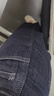 百圖betu女裝2025夏季新款牛仔褲高腰時髦氣球褲九分褲褲子女2503T84 深牛仔藍 L 曬單實拍圖