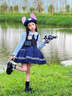 G.DUCKKIDS小黃鴨童裝洛麗塔公主裙女童連衣裙秋裝兒童裙子女孩兔子警官裙子 裙子 100 尺碼2~3歲【 90-100cm】 曬單實(shí)拍圖