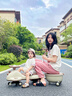 ANGI BABY兒童扭扭車(chē)1-3-6歲防側(cè)翻扭扭車(chē)可坐大人溜溜車(chē)搖搖車(chē)寶寶扭扭車(chē) 卡其色【藍(lán)牙+音樂(lè)+拖斗+推桿】 六一兒童節(jié)禮物扭扭車(chē)兒童車(chē) 曬單實(shí)拍圖