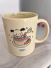 加厚家用水杯防燙帶把茶杯卡通圖案耐高溫陶瓷咖啡杯 圖案隨機 曬單實(shí)拍圖
