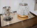 益茶福全自動(dòng)上水電熱水壺底部上水嵌入式電茶爐燒水壺燒水一體機玻璃煮茶壺保溫泡茶壺開(kāi)水壺 1L 保溫玻璃套裝SQ-008金色 曬單實(shí)拍圖