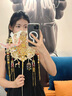 駱易家團扇新娘結婚雙面高級十里紅妝秀禾喜扇diy材料包成品 鳳凰于飛-成品（禮盒裝） 無規(guī)格 曬單實拍圖