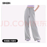 SIINSIIN【專享】冰皮防曬闊腿褲女2025夏新款涼感休閑運(yùn)動(dòng)褲寬松顯瘦長(zhǎng)褲 大象灰(常規(guī)版)推薦身高165以下 S （80-100斤） 曬單實(shí)拍圖