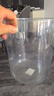 ABEPC垃圾桶無(wú)蓋大號(hào)圓形透明款垃圾桶臥室客廳廁所多場(chǎng)所輕奢大容量 曬單實(shí)拍圖