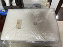 MUJI[自營限定款]乳膠枕 天然乳膠枕頭透氣高回彈枕芯白色60×40×10cm 曬單實(shí)拍圖