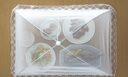 霜山SHIMOYAMA可折疊飯菜罩餐桌防蠅防蟲(chóng)廚房食物罩家用蓋菜罩防塵餐桌罩 方形A款(可放約4個(gè)7寸或8寸盤(pán)) 曬單實(shí)拍圖