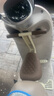 暖純電動(dòng)車(chē)兒童座椅前置可折疊電瓶車(chē)寶寶坐椅摩托車(chē)嬰兒坐凳 米色帶腳踏+護欄 曬單實(shí)拍圖